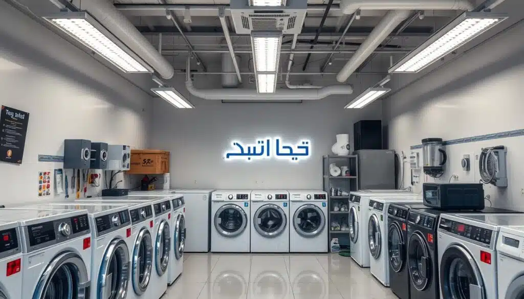 فني صيانة غسالات بالمدينة المنورة يفحص الغسالة في المنزل
